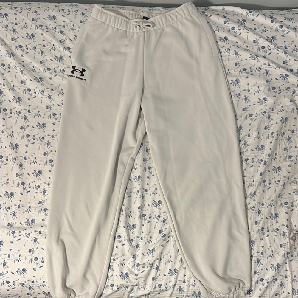 Under Armour White Relaxed Fit Joggers